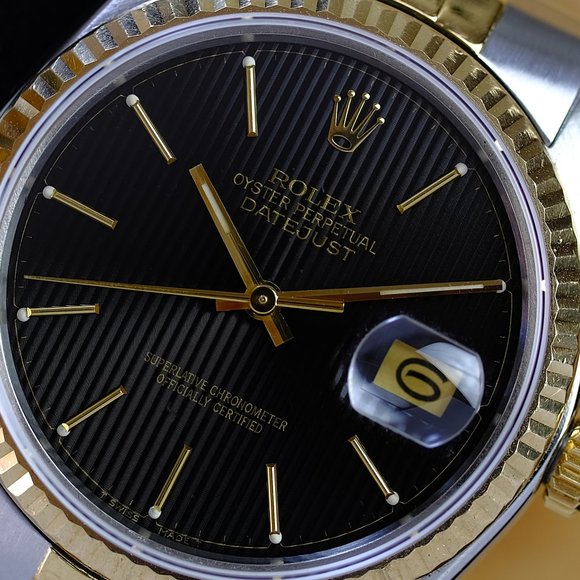 Rolex Datejust Black Tuxedo Dial 36mm Watch - Picture 2 of 9